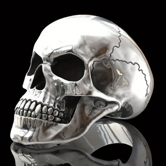 Skull head ring - Picture 3 of 6